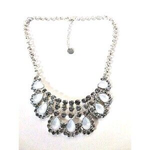 Abercrombie & Fitch Women's Ice Princess Opal Teardrop Crystal Necklace NWT 120